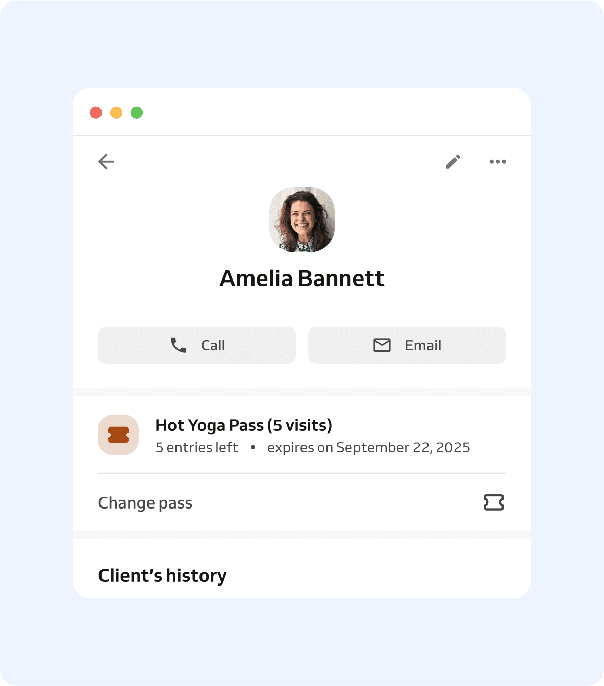 client profile