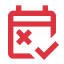 red cancellation icon