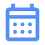 blue calendar icon
