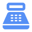 blue cashier
