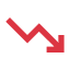 red trending down icon